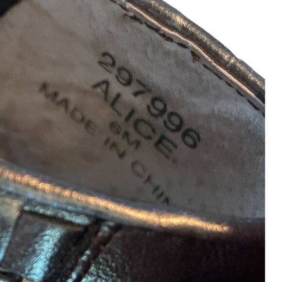 G.Wiz Silver Grey Metallic Woven Pattern Loafers size 6M - Picture 7 of 9